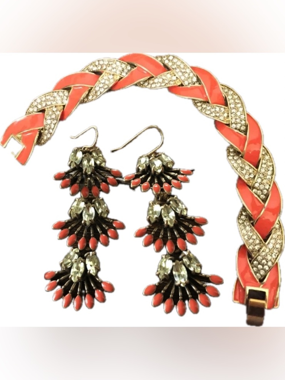 Stella & Dot Earrings and matching Vintage J. Crew Bracelet